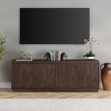 Henn&Hart Presque TV Stand, 68" Wide, Brown Henn&Hart