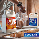 Upstart Epoxy 2" Deep Pour Epoxy Resin Kit DIY - Made in USA - 2 Part Epoxy Resin Formulation - Perfect Casting Resin for River Table, Countertop, Tabletop, Art, Jewelry - 1.5 Gallon Epoxy Resin Kit Upstart Epoxy