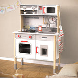 JOYOOSS Kids Play Kitchen Playset, Wooden Play Kitchen Kids Kitchen Playset Toy Toddler Kitchen Playset with Real Lights & Sounds, Play kitchen for toddlers 1-3 and Play Kitchen Sets for Kids Ages 4-8 Joyooss