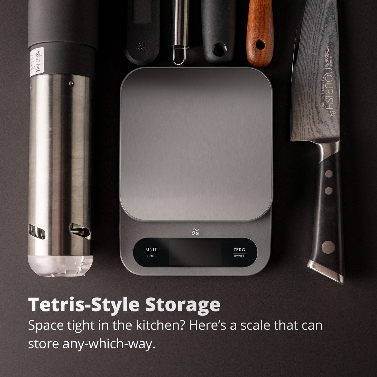 Greater Goods High Capacity Kitchen Scale, 10kg/22lb Capacity Food Scale for Bulk Cooking & Baking, Touch Controls, Hi-Def LCD, Stainless Steel Platform, Precise to 1g Greater Goods