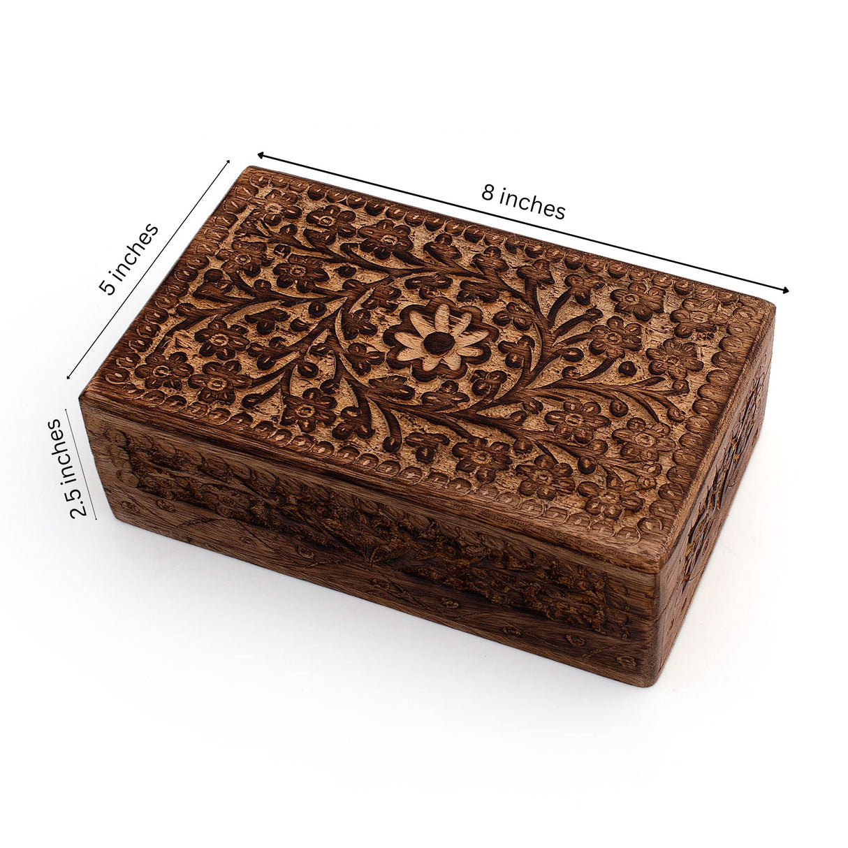 Great Birthday Gift Ideas Handmade Decorative Wooden Jewelry Box Jewelry Organizer Keepsake Box Treasure Chest Trinket Holder Watch Box Storage Box Housewarming Gifts Women The Great Indian Bazaar