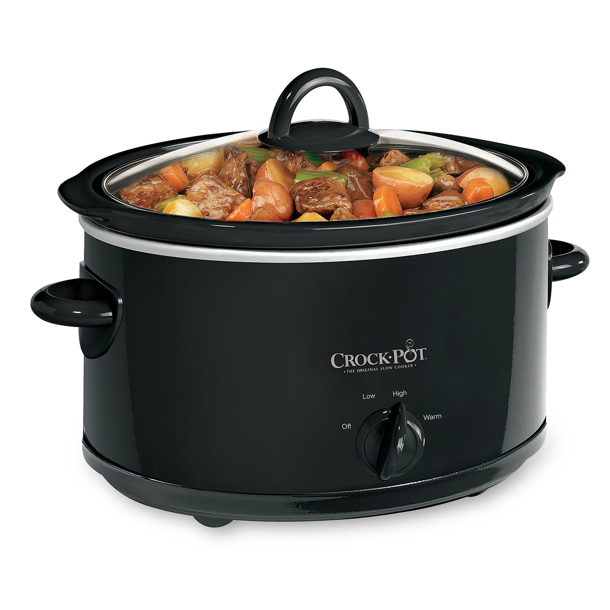 Crock-Pot 4-Quart Manual Slow Cooker, Black Crock-Pot