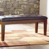 Signature Design by Ashley Ralene Tufted Upholstered Dining Room Bench, Medium Brown Signature Design by Ashley