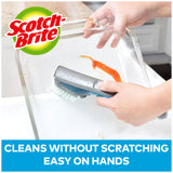 Scotch-Brite Non-Scratch Advanced Soap Control Dish Brush, Dish Scrub Brush, Control Soap With A Button, Long Lasting & Reusable, Dish Scrubber Brush Scotch-Brite