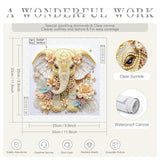 Sanjee 5D Special Shape Diamond Art Kits for Beginners, Elephant Diamond Painting Kits for Adults, Crystal Rhinestones Diamond Painting for Home Wall Decoration Gift, 12×12inch Sanjee