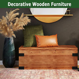 KOXHERO Farmhouse Metal Corner Brackets Decorative Wood Table 3.3" Matte Black Corner Protectors for Retro Industrial Wood Dresser Nightstand TV Stand Bed Frame(Height:1.9")4Pcs KOXHERO