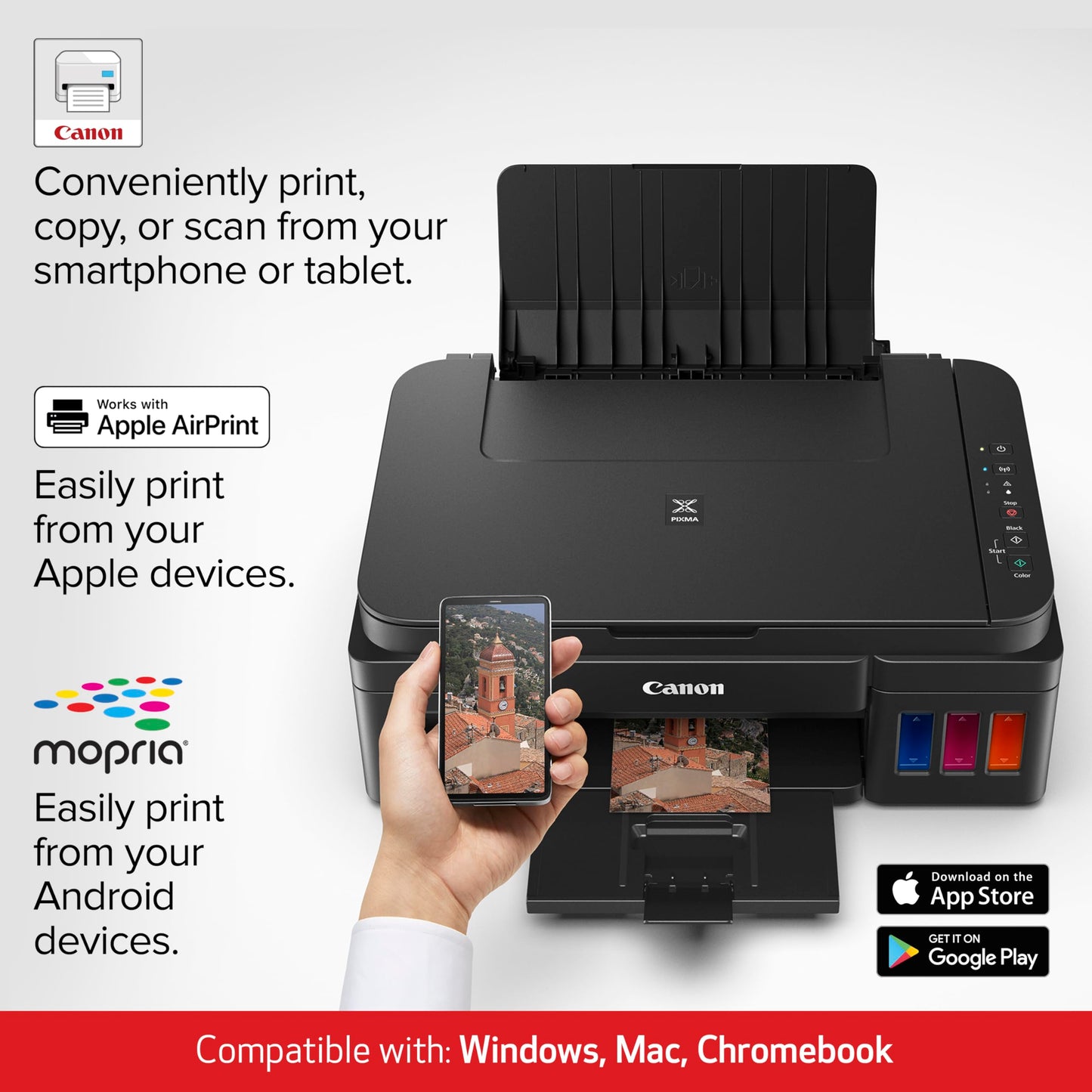 Canon PIXMA G3202 - MegaTank, Wireless All-in-One Printer