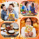 Saillong 12 Pack Thanksgiving Diamond Painting Greeting Card Kits DIY Fall Diamond Art Cards with Envelopes Pumpkin Turkey 5D Rhinestones Paint Card for Adults DIY Crafts Family Friend Birthday Gifts Saillong