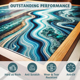 IGaiety 1 Gallon Epoxy Resin, Epoxy Resin Kit, Crystal Clear Resin Kit, No Yellowing Resin Self-Leveling Deep Pour Epoxy Resin High-Glossy Casting Resin Perfect for Crafts, Table Tops(0.5 Gallon x 2) IGaiety