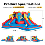 VIVOHOME 6 in 1 Bounce House for Kids, Big Swimming Pool Bouncy Castle with Slide, 15x14 FT Inflated Bouncer for Outdoor with Blower, Basketball, Climb, Srinkler, Water Pool, Water Gun VIVOHOME