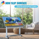 Bokon 2000 Pieces Jigsaw Puzzle Board 45.7 x 30.7 Inch Foldable Felt Puzzle Mats with 6 Portable Puzzle Sorting Trays Holder Organizer Puzzle Keeper Puzzle Accessories for Adults Bokon