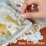 Funto Scrapbooking Kit (202 PCS), Vintage Collection-Wonderland, Perfect for Bullet Scrapbooking Materials, Planner DIY Arts Craft Collage Funto