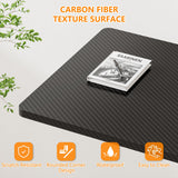 HOMIDEC Standing Desk, 32 Inch Portable Small Desk Adjustable Height, Rolling Home Office Desks with Wheels, Sit Stand Desk for Bedroom Walking Pad Home Office Small Space, Black HOMIDEC