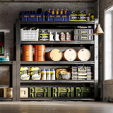 GREATMEET 84" H Heavy Duty Garage Shelves, 3000LBS Load Metal Storage Shelving, 24" D x 47" W x 84" H Storage Rack Shelf for Shed, Garage, Pantry, Basement GREATMEET