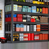 SKZNSA 68" Wide Heavy Duty Garage Shelving Units, 5-Tier Deep Storage Shelves,Black Metal Garage Shelves,Steel Shelf,Large Storage Rack,Industrial Shelving for Shop, 68" W x 20" D x 84" H SKZNSA