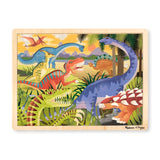 Melissa & Doug Dinosaurs Wooden Jigsaw Puzzle With Storage Tray (24 pcs) Melissa & Doug