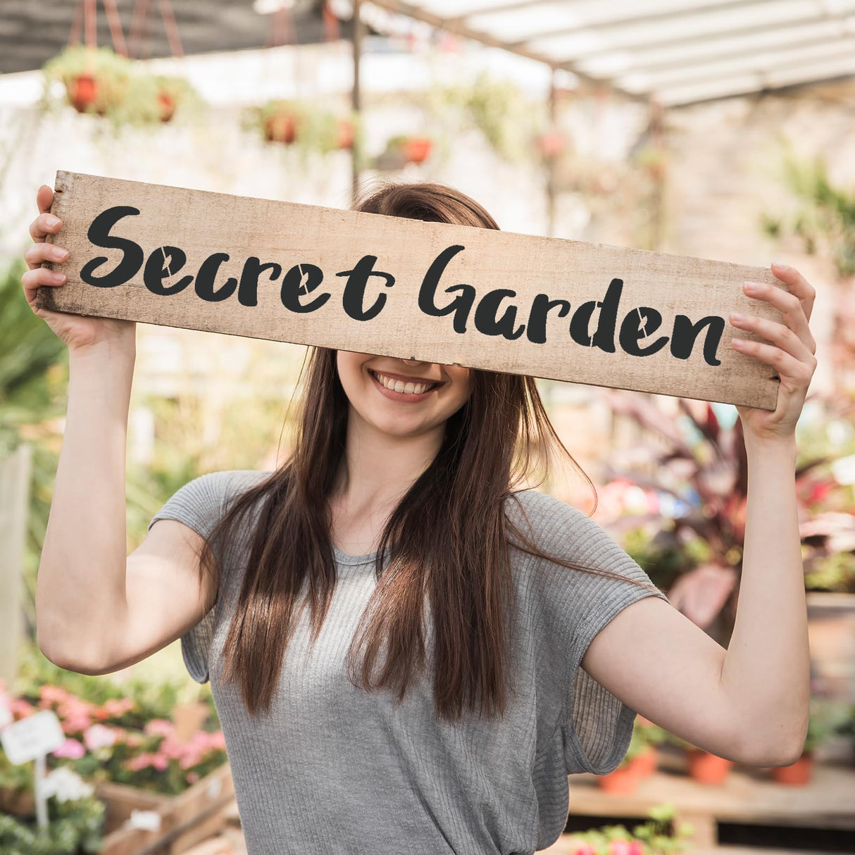 BAMIDELE 2 Inch Letter Stencils and Numbers, 66 Pcs Reusable Plastic Alphabet Symbol Interlocking Drawing Template Kit for Painting on Wood, Wall, Chalkboard, Fabric, Door Porch, Signage BAMIDELE