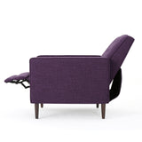 Christopher Knight Home Mervynn Mid-Century Modern Fabric Recliner,polyester, Muted Purple / Dark Espresso Christopher Knight Home