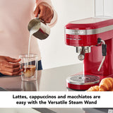 KitchenAid Metal Semi-Automatic Espresso Machine - KES6503, Empire Red, 1.4 Liters KitchenAid