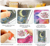 Axquilon 3 Pack Diamond Art Kits for Adults, Tarot Diamond Painting Kits for Adults Beginner, DIY 5D Full Drill Gem Art for Home Wall Decor 12x16 inch Axquilon