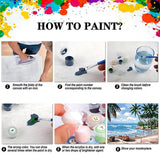 Moon Paint by Number for Adults-Paint by Numbers for Adults Beginner, Sun Paint by Numbers for Gift Home Wall Decor (16x20 inch) HITO