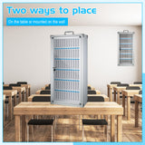 Amylove Cell Phone Locker Cabinet Aluminum Alloy Pocket Chart Storage Locker Box Cabinet Wall-Mounted Cell Phones Storage Cabinet Cell Phones Locker Amylove