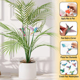Modern Merch Diamond Art Birds 10 Pack, DIY Plant Stake Garden Decor, Birds Diamond Dots for Adults, Jewel Art Painting Kits, Mini Gem Arts and Crafts for Adults Modern Merch