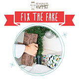 Realistic Faux Brown Bark Xmas Tree Skirt Hides Fake Pole, By Christmas Tree Hugger The Christmas Tree Hugger