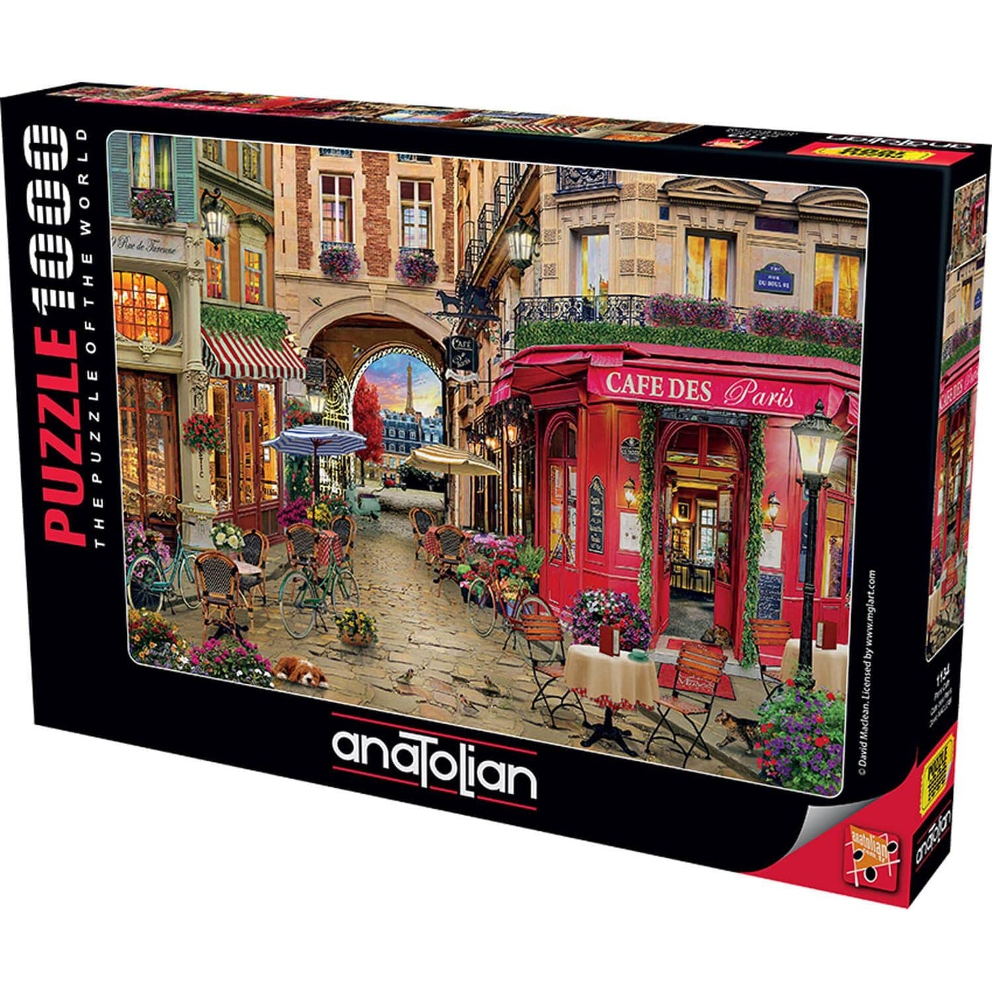 Anatolian Puzzle - Cafe des Paris, 1000 Piece Jigsaw Puzzle, #1134