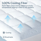 Niagara Cooling Full Mattress Topper - Pillow Top Mattress Cover Quilted Fitted Cooling Topper for Back Pain Deep Pocket Fits 20 Inches (54x75 Inches) Niagara Sleep Solution