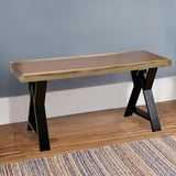 Warmaxx Heavy Duty Solid Metal Furniture Table Legs, 16 inch Height Set of 2 Black DIY Wrought Iron Legs Industrial Live Edge Table Sturdy Legs for Entry Bench Coffee Table End Table Leg with Screws Warmaxx