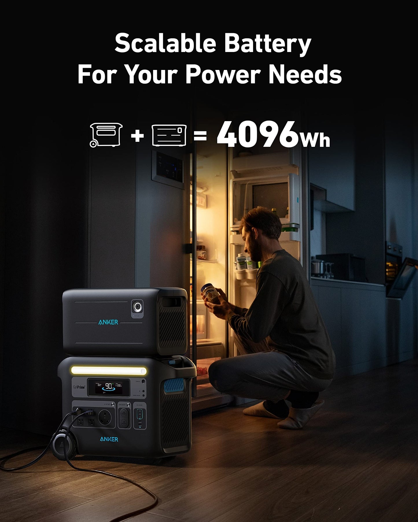 Anker SOLIX F2000 Portable Power Station, PowerHouse 767, 2400W Solar Generator, GaNPrime Battery Generators for Home Use, LiFePO4 Power Station for Outdoor Camping, and RVs (Solar Panel Opti - WoodArtSupply