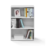 FURINNO Wright 3-Shelf Bookcase, Soft White FURINNO