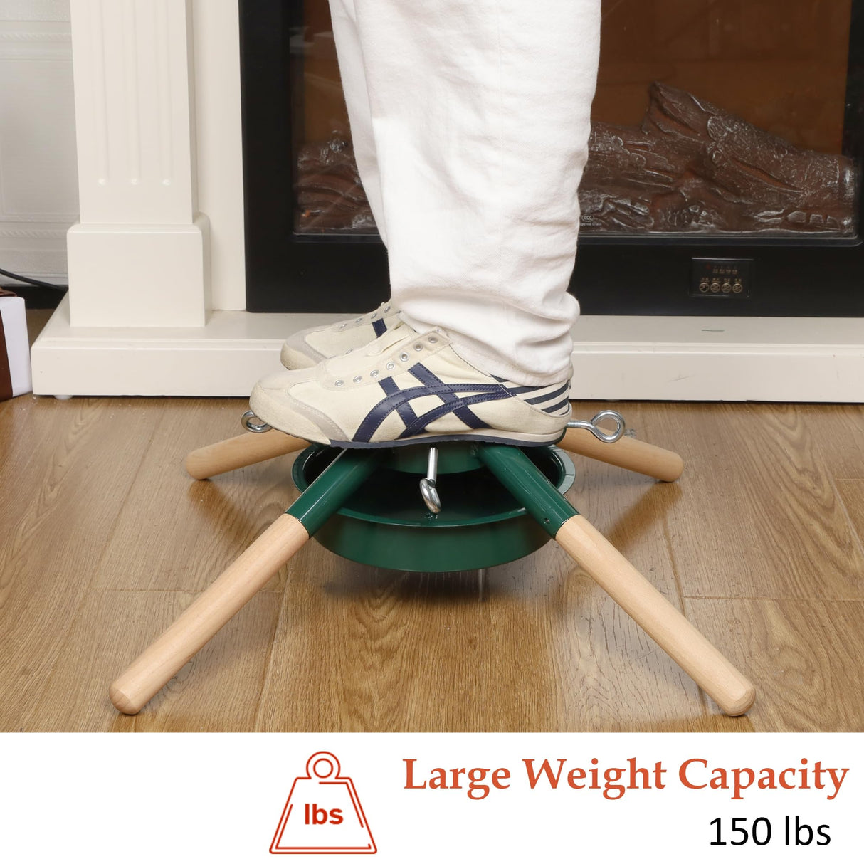 Blissun Christmas Tree Stand, Christmas Tree Holder, Xmas Tree Base Stand for Real Trees, Fits up to 8FT Real Trees, Green Blissun