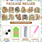 INCOK Diamond Art Refrigerator Magnets - 16 PCS Horse Diamond Painting Fridge Magnet Stickers Kits DIY Refrigerator Diamond Art Craft for Adult Beginners Home Decors Christmas Gift Horse Lover INCOK