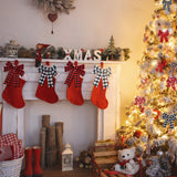 Boao 6 Rolls Christmas Wired Ribbons 2.5 Inch x 24 Yards Buffalo Red White Black Plaid Ribbons Vintage Truck Trees Glittered Snowflake Wired Edge Ribbon for Christmas DIY Wrapping Wedding Floral Craft Boao