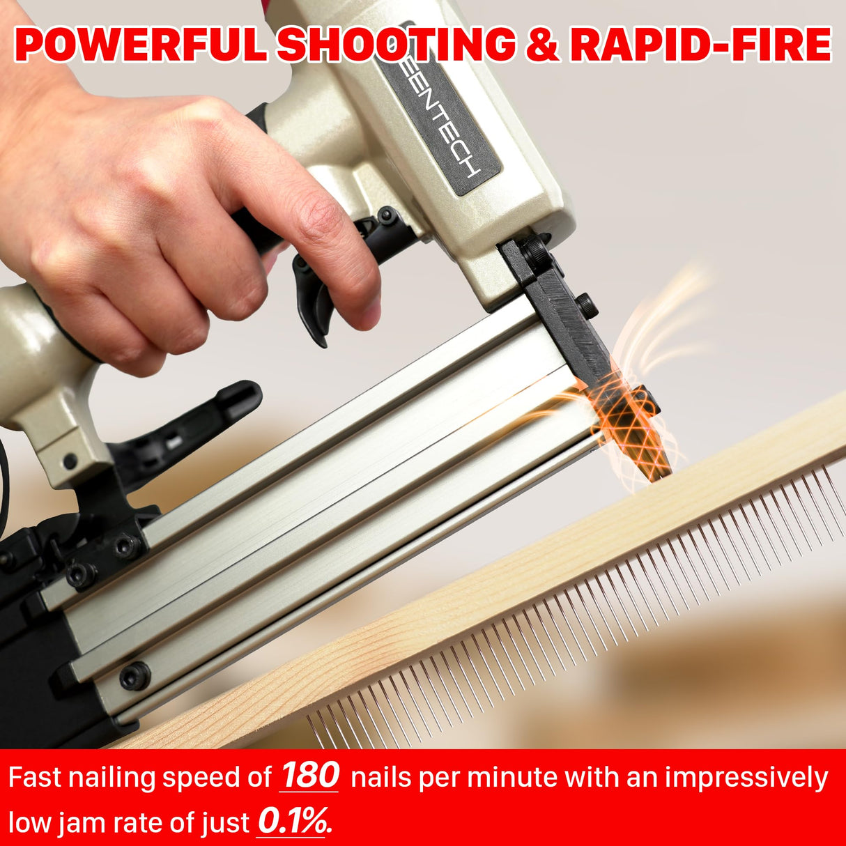 KEENTECH Pneumatic Pin Nailer 23 Gauge, Pin Nail Gun with 2160pcs 1/2" to 1-3/8" Pin Nails, Headless Air Micro Pinner with Dual Safety Trigger for Cabinets, Interior Decoration, Windows, Crafts KEENTECH