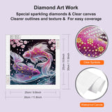 WSLWXSHM 5D Special Shape Diamond Art Kits for Beginners, Diamond Painting Kits for Adults Fish, Crystal Rhinestones Diamond Painting for Home Wall Decoration Gift 12×12inch/30×30cm, Brocaded Carp WSLWXSHM