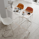 Sumerflos Clear Acrylic Counter Height Table - Versatile Rectangular High Top for Indoor & Outdoor Use Sumerflos