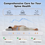 SynthoSpace Full Size Mattress 8 Inch Green Tea Memory Foam Mattress for Cool Sleep & Pressure Relief, CertiPUR-US Certified Medium Mattresses in a Box, 54"×75"×8" SynthoSpace