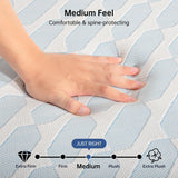 GTWMAT 6 inch Twin Mattress for Kids, Cooling Memory Foam Mattress in a Box for Bunk Bed Trundle Bed Pressure Relief, Removable Washable Cover, Medium Firm, CertiPUR-US Certified GTWMAT