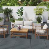 Plastic Interlocking Deck Tiles Waterproof 12x24'' Exstra Long Patio Flooring 24 PCS Outdoor Deck Tiles for All Weather Use - Balcony, Backyard, Indoor & Outdoor (Grey) ZUGELAN