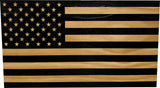 American Flag Concealed Gun Cabinet, Hidden Gun Storage American Flag (Black) Bellewood Designs