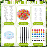 Yaomiao 30 Sets Summer Suncatchers Window Art Drawing Kits DIY Hummingbird Suncatcher Crafts Bulk Paint Your Own Window Hanging Ornaments for Home Birthday Party Favors Decor Gifts Yaomiao