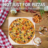 Waykea 10”x10.4”x0.5” Pizza Stone for Toaster Oven | Rectangular Cordierite Grilling Stone Bread Baking Stone for Grill, Oven waykea