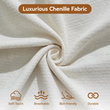 110''Modular Sectional Couches for Living Room, Cloud Boneless Compressed Sectional Sofa, Oversized L Shaped 5 Seater Upholstered Memory Foam Sofa, No Assembly, Chenille Beige WUTUTUEE