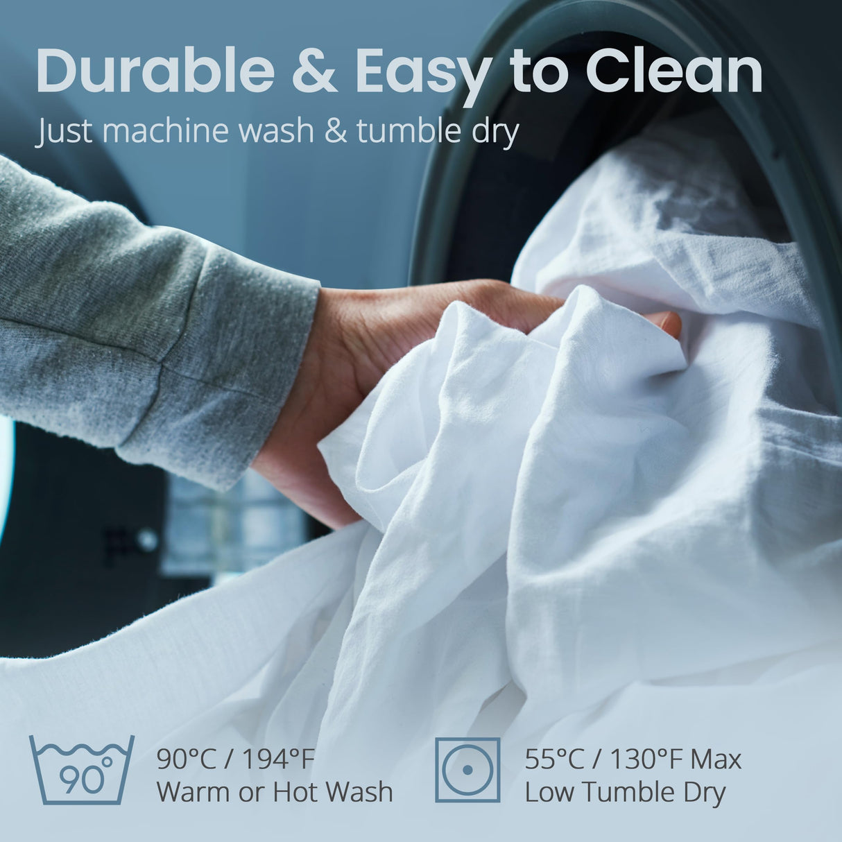 SafeRest 100% Waterproof California King Size Mattress Protector - Fitted with Stretchable Pockets - Machine Washable Cotton Mattress Cover for Bed - Bedding Airbnb Essentials for Hosts - Cal King SafeRest