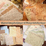 226 Sheets Vintage Scrapbook Paper Kit with Photo Tapes, Textured Scrapbooking Supplies Craft Paper for Junk Journal Supplies Planner Mixed Collage Materials Embellishments Caffox
