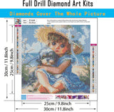 NEGEKFKX 3 Pack Girl Diamond Art Kits for Adults Beginners,Animal Dog Diamond Painting Kits for Adults,5D Full Drill DIY Diamond Dot Gem Art Kit Wall Home Decor Arts Craft 12x12 inch NEGEKFKX