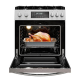 Kenmore Front Control Gas Range Oven with 5 Cooktop Burners, True Convection, Steam and Self Clean, Freestanding Stainless Steel Stove and Oven, 4.8 cu. ft. Capacity Kenmore